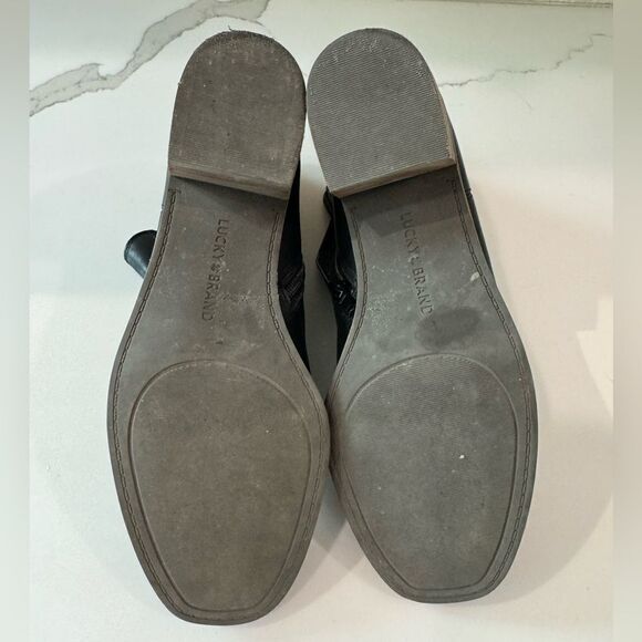 Lucky Brand black leather boots size 6.5 - Picture 5 of 5